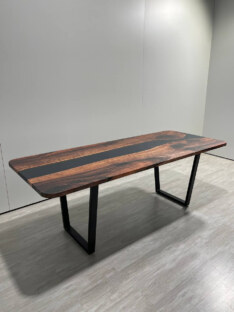 Стол кухонный обеденный прямоугольный дизайнерский лофт THETABLE RU 220х90 3.1/2.1