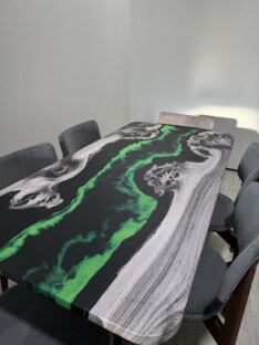 Стол кухонный обеденный прямоугольный дизайнерский лофт THETABLE RU 160х80 4.19/4.2