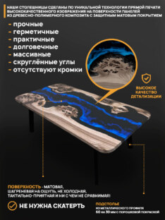 Стол журнальный прямоугольный дизайнерский лофт THETABLE RU 160х80 4.12/5.1 Стол журнальный прямоугольный дизайнерский лофт THETABLE RU 160х80 4.12/5.1