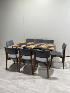 Стол кухонный обеденный прямоугольный дизайнерский лофт THETABLE RU 102х69 2.73/11.1