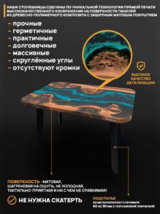 Стол журнальный прямоугольный дизайнерский лофт THETABLE RU 90х60 4.5/5.1 Стол журнальный прямоугольный дизайнерский лофт THETABLE RU 90х60 4.5/5.1