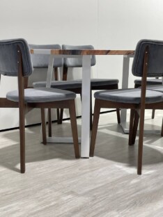 Стол кухонный обеденный прямоугольный дизайнерский лофт THETABLE RU 140х80 3.11/1.2