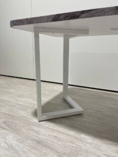 Стол кухонный обеденный прямоугольный дизайнерский лофт THETABLE RU 140х80 3.23/3.2
