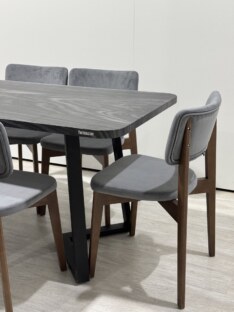Стол кухонный обеденный прямоугольный дизайнерский лофт THETABLE RU 220х90 8.11/1.1