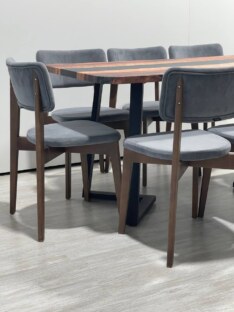 Стол кухонный обеденный прямоугольный дизайнерский лофт THETABLE 160х80 3.8/1.1