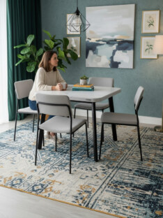 Стол кухонный обеденный квадратный дизайнерский лофт THETABLE RU 120х120 2.21/4.1 Стол кухонный обеденный квадратный дизайнерский лофт THETABLE RU 120х120 2.21/4.1