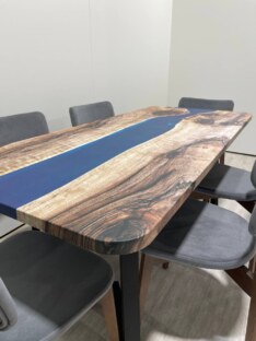 Стол кухонный обеденный прямоугольный дизайнерский лофт THETABLE RU 250х100 3.32/1.1