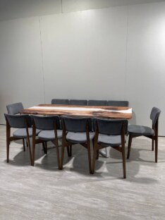 Стол кухонный обеденный прямоугольный дизайнерский лофт THETABLE RU 250х100 3.11/1.2