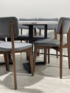 Стол кухонный обеденный овальный дизайнерский лофт THETABLE RU 140х80 2.21/3.1 Стол кухонный обеденный овальный дизайнерский лофт THETABLE RU 140х80 2.21/3.1