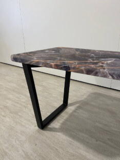 Стол кухонный обеденный прямоугольный дизайнерский лофт THETABLE RU 160х80 2.26/2.1