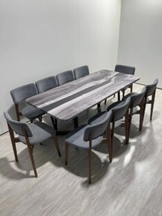 Стол кухонный обеденный прямоугольный дизайнерский лофт THETABLE RU 180х80 5.40/1.1