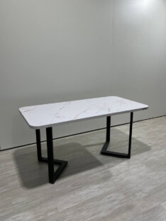 Стол кухонный обеденный прямоугольный дизайнерский лофт THETABLE RU 150х80 2.21/3.1
