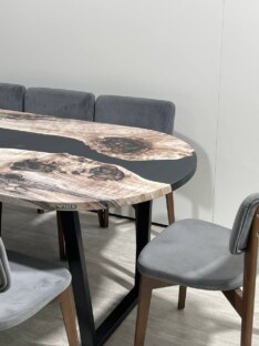 Стол кухонный обеденный овальный дизайнерский лофт THETABLE RU 200х90 3.30/2.1 Стол кухонный обеденный овальный дизайнерский лофт THETABLE RU 200х90 3.30/2.1