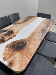 Стол кухонный обеденный прямоугольный дизайнерский лофт THETABLE RU 160х80 3.18/1.1