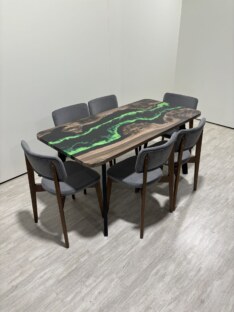 Стол кухонный обеденный прямоугольный дизайнерский лофт THETABLE RU 160х80 4.10/4.1