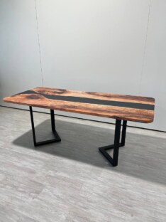 Стол кухонный обеденный прямоугольный дизайнерский лофт THETABLE RU 200х90 3.12/3.1