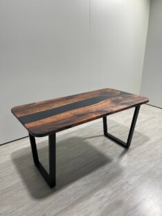 Стол кухонный обеденный прямоугольный дизайнерский лофт THETABLE RU 160х80 3.1/2.1