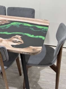 Стол кухонный обеденный прямоугольный дизайнерский лофт THETABLE RU 120х80 4.14/4.1