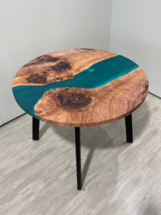 Стол кухонный обеденный круглый дизайнерский лофт THETABLE RU 80х32 3.14/4.1