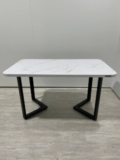 Стол кухонный обеденный прямоугольный дизайнерский лофт THETABLE RU 140х80 2.21/3.1