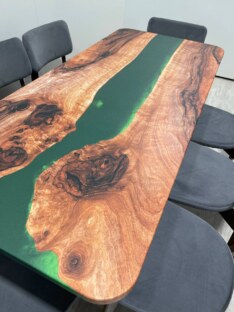 Стол кухонный обеденный прямоугольный дизайнерский лофт THETABLE RU 220х90 3.10/1.1