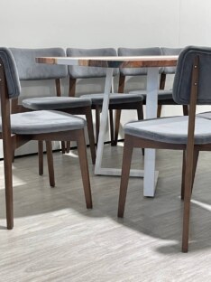 Стол кухонный обеденный прямоугольный дизайнерский лофт THETABLE RU 250х100 3.11/1.2