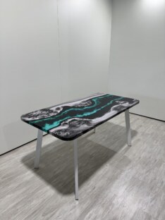Стол кухонный обеденный прямоугольный дизайнерский лофт THETABLE RU 120х80 4.18/4.2
