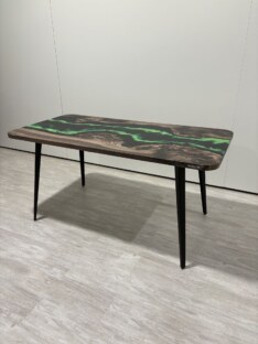 Стол кухонный обеденный прямоугольный дизайнерский лофт THETABLE RU 160х80 4.10/6.1