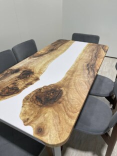 Стол кухонный обеденный прямоугольный дизайнерский лофт THETABLE RU 120х80 3.24/1.2
