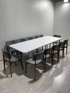 Стол кухонный обеденный прямоугольный дизайнерский лофт THETABLE RU 250х100 2.23/1.2
