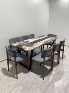 Стол кухонный обеденный прямоугольный дизайнерский лофт THETABLE RU 180х80 3.30/1.1