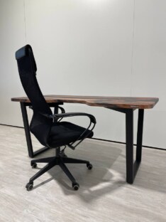 Стол компьютерный с вырезом дизайнерский лофт THETABLE RU 160х80 3.26/2.1
