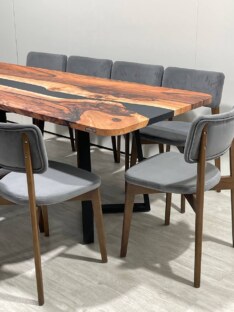 Стол кухонный обеденный прямоугольный дизайнерский лофт THETABLE RU 250х100 5.8/1.1 Стол кухонный обеденный прямоугольный дизайнерский лофт THETABLE RU 250х100 5.8/1.1