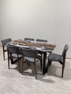 Стол кухонный обеденный прямоугольный дизайнерский лофт THETABLE RU 120х80 4.20/2.1 Стол кухонный обеденный прямоугольный дизайнерский лофт THETABLE RU 120х80 4.20/2.1