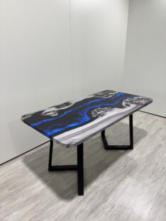 Стол кухонный обеденный прямоугольный дизайнерский лофт THETABLE RU 120х80 4.17/1.1