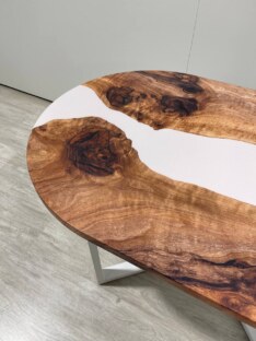 Стол кухонный обеденный овальный THETABLE RU 160х80 3.11/1.2