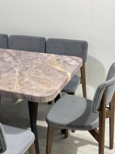 Стол кухонный обеденный прямоугольный дизайнерский лофт THETABLE RU 160х80 2.57/4.1