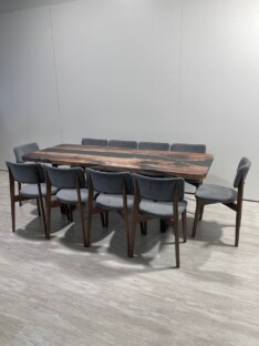 Стол кухонный обеденный прямоугольный дизайнерский лофт THETABLE 220х90 3.47/2.1