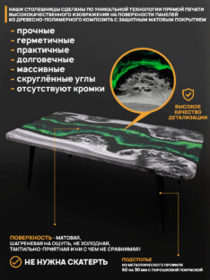 Стол журнальный прямоугольный дизайнерский лофт THETABLE RU 160х80 4.19/7.1