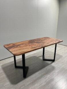 Стол кухонный обеденный прямоугольный дизайнерский лофт THETABLE RU 140х80 1.18/3.1