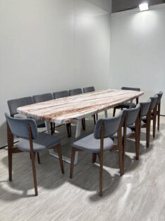 Стол кухонный обеденный евро дизайнерский лофт THETABLE RU 250х100 6.6/2.2