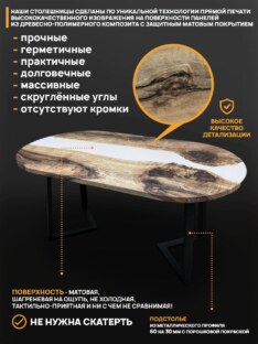 Стол кухонный обеденный овальный дизайнерский лофт THETABLE RU 250х100 3.22/1.1 Стол кухонный обеденный овальный дизайнерский лофт THETABLE RU 250х100 3.22/1.1