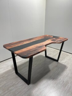 Стол компьютерный с вырезом дизайнерский лофт THETABLE RU 160х80 3.8/2.1