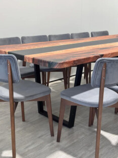 Стол кухонный обеденный прямоугольный дизайнерский лофт THETABLE RU 250х100 3.8/2.1 Стол кухонный обеденный прямоугольный дизайнерский лофт THETABLE RU 250х100 3.8/2.1