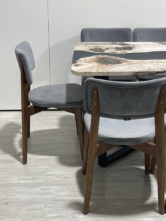 Стол кухонный обеденный прямоугольный дизайнерский лофт THETABLE RU 180х80 3.30/3.1