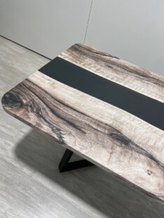 Стол кухонный обеденный прямоугольный дизайнерский лофт THETABLE RU 200х90 3.30/1.1