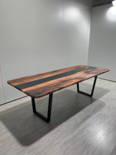 Стол кухонный обеденный прямоугольный дизайнерский лофт THETABLE RU 250х100 3.8/2.1