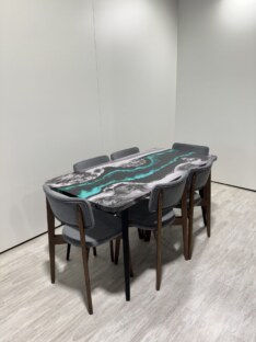 Стол кухонный обеденный прямоугольный дизайнерский лофт THETABLE RU 140х80 4.18/6.1