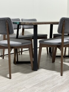 Стол кухонный обеденный прямоугольный дизайнерский лофт THETABLE RU 160х80 4.9/1.1