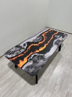 Стол журнальный прямоугольный дизайнерский лофт THETABLE RU 120х80 4.20/5.1